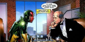Visión y Edwin Jarvis - Marvel Avengers Comics