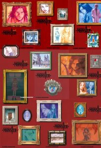 Mosaico con lo 9 tomos de Mosnter