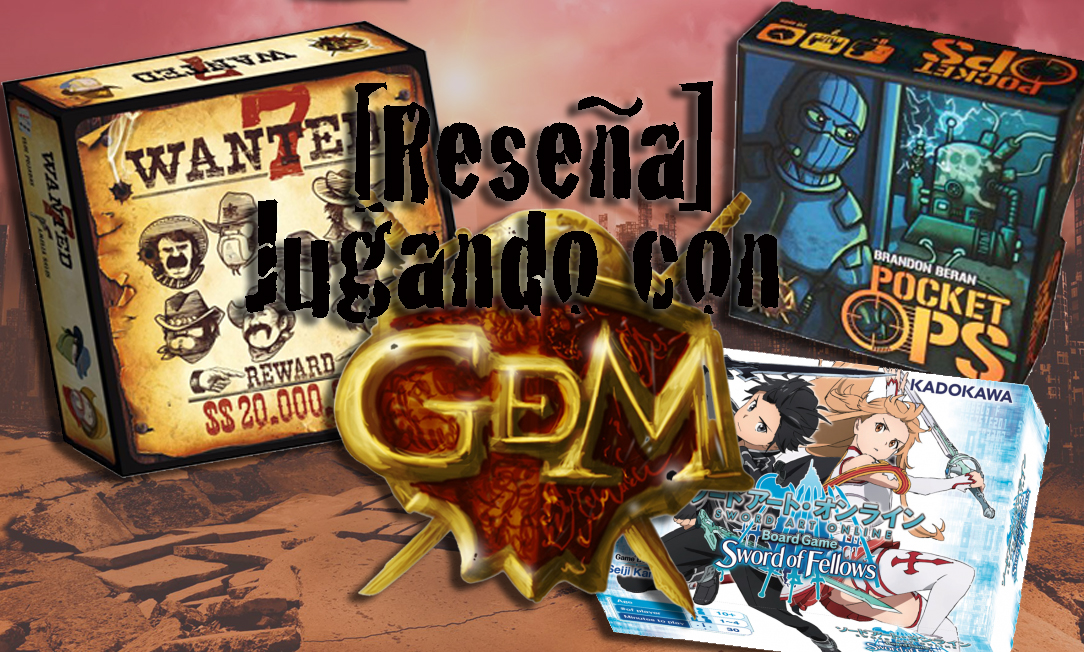 Cabecera de la entrada, el logo de GDM y detrás las cajas de los juegos a reseñar.