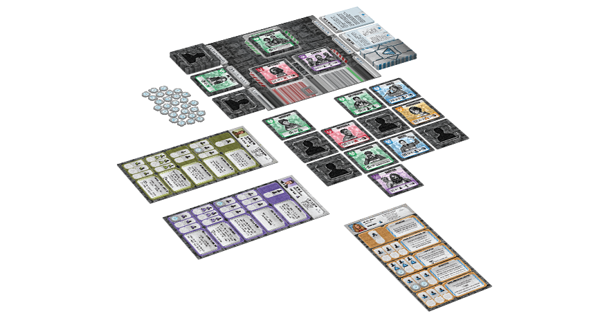 El tablero y disposición del juego de mesa Raxxon