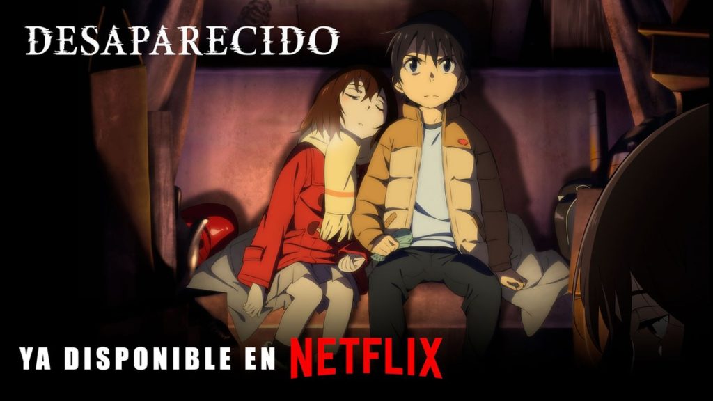 Imagen promocional de la serie de anime Erased / Desaparecido