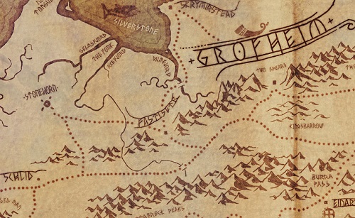 Un trozo del mapa de The Banner Saga