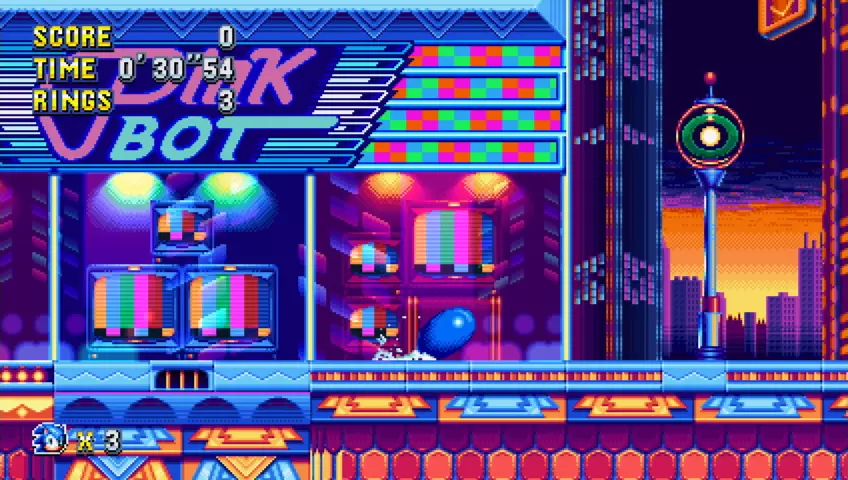 Sonic en una de los nuevos mundos
