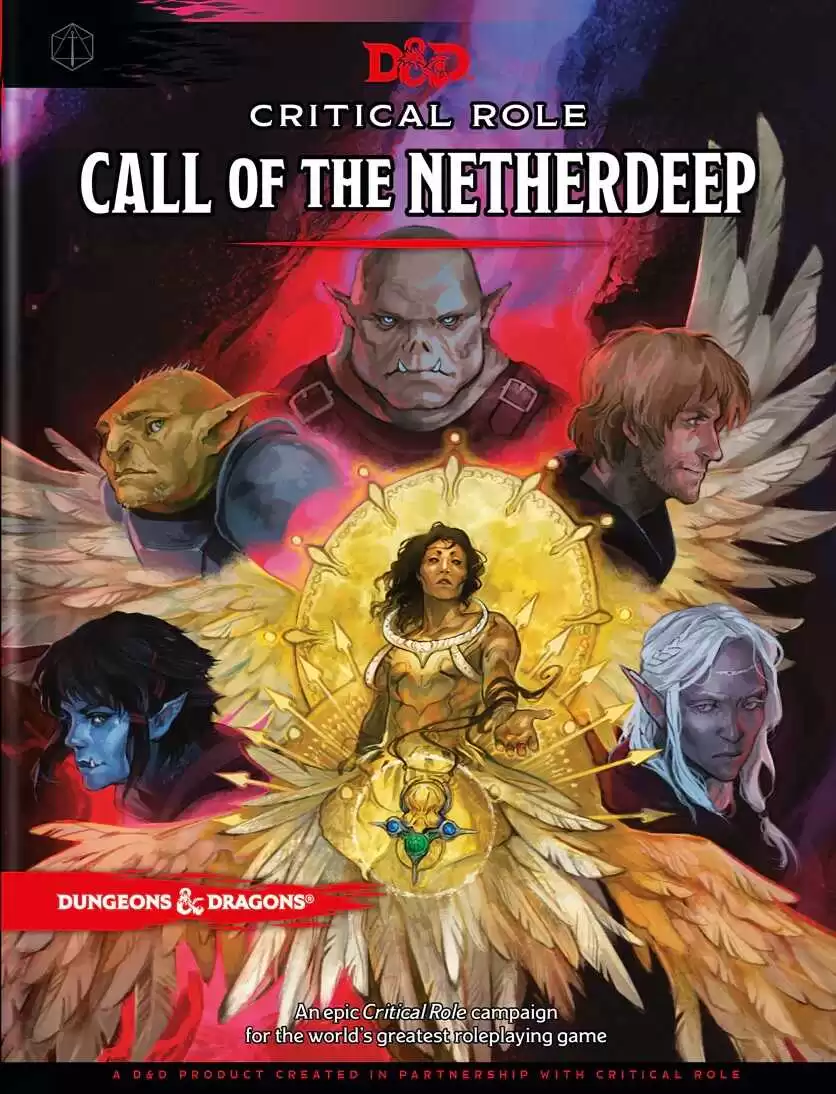 Portada de Call of the Netherdeep, la aventura de Critical Role Portada de Call of the Netherdeep, la aventura de Critical Role. Vemos en ella a seis personajes