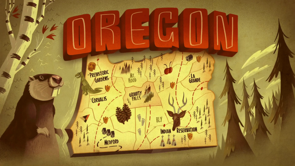 Mapa de Gravity Falls