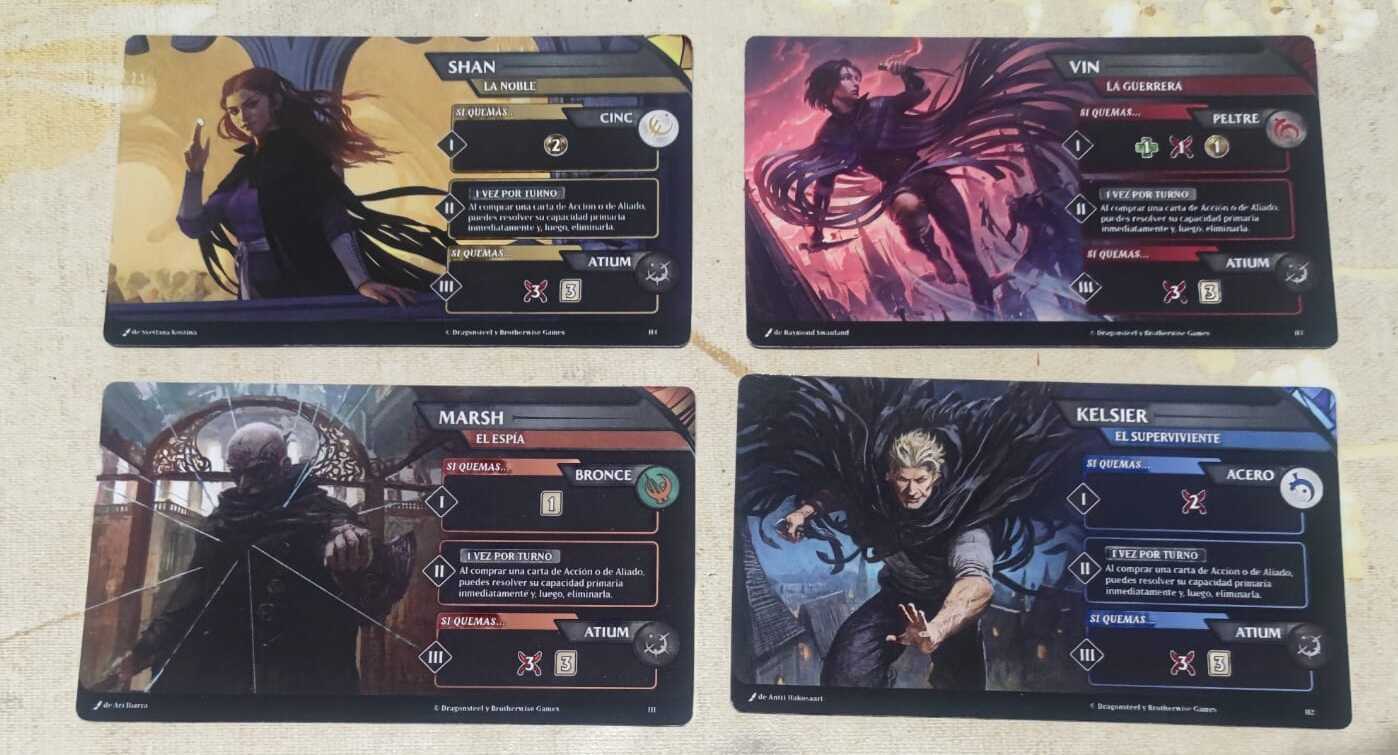 La personajes se Nacidos de la bruma